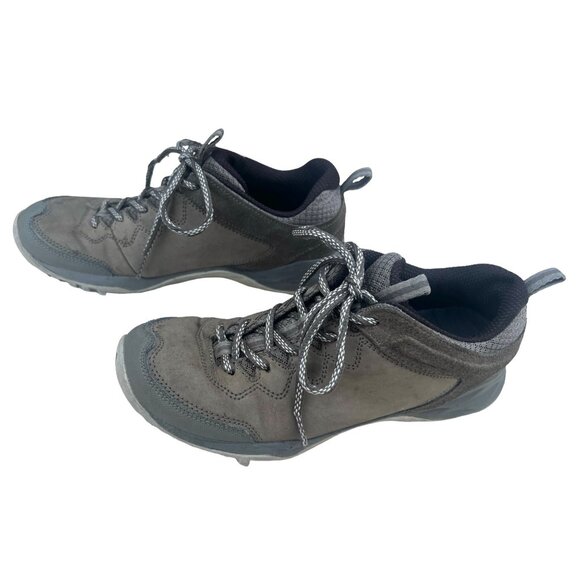 Merrell Women's Suede Hiking Shoes Size 7.5 Q Form 2 Gray, Taupe Durable & Comfy - Picture 2 of 9
